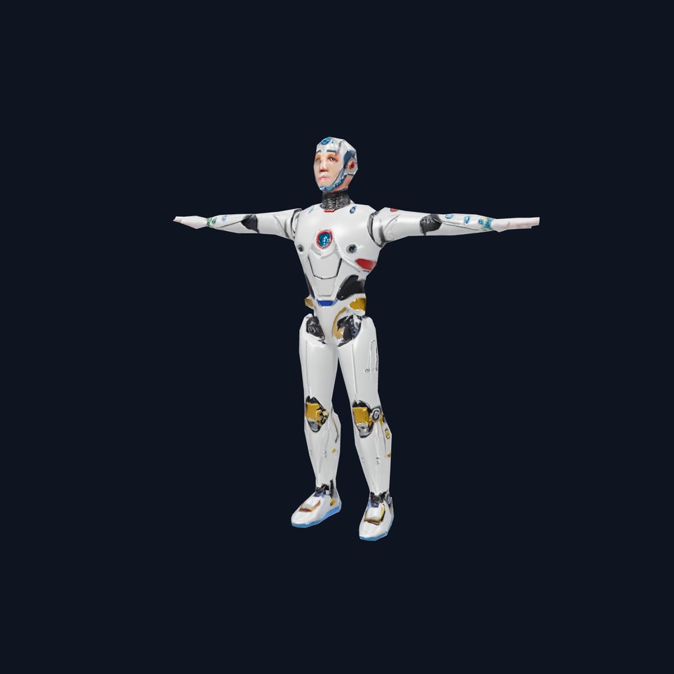 Futuristic Humanoid Robot Model Pack